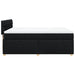 Pat box spring cu saltea, negru, 140x200 cm, textil - WALTI WALTI