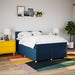 Pat continental cu saltea, albastru, 140x200cm, material textil - WALTI WALTI