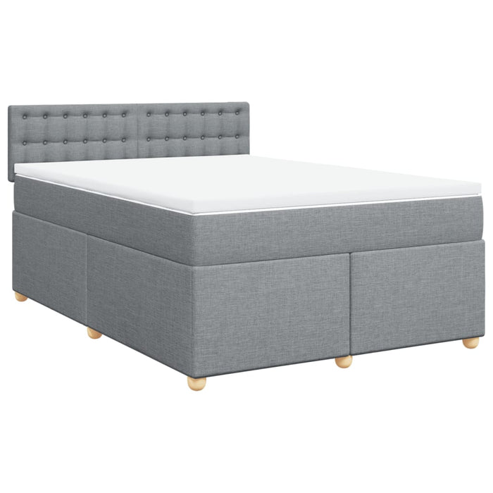 Pat continental, gri deschis, 140x200 cm, material textil - WALTI WALTI