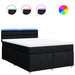 Pat box spring cu saltea, negru, 140x200 cm, textil - WALTI WALTI