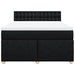 Pat box spring cu saltea, negru, 140x200 cm, textil - WALTI WALTI