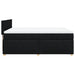 Pat box spring cu saltea, negru, 160x200 cm, textil - WALTI WALTI