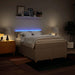 Pat box spring cu saltea, crem, 160x200 cm, material textil - WALTI WALTI
