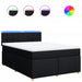 Pat box spring cu saltea, negru, 160x200 cm, textil - WALTI WALTI