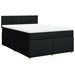 Pat box spring cu saltea, negru, 160x200 cm, textil - WALTI WALTI