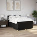 Pat box spring cu saltea, negru, 160x200 cm, textil - WALTI WALTI