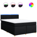 Pat box spring cu saltea, negru, 160x200 cm, textil - WALTI WALTI