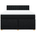 Pat box spring cu saltea, negru, 160x200 cm, textil - WALTI WALTI