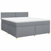 Pat continental, gri deschis, 180x200 cm, material textil - WALTI WALTI