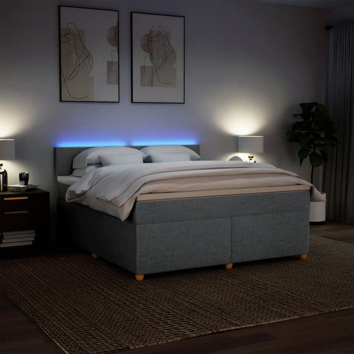 Pat continental, gri deschis, 180x200 cm, material textil - WALTI WALTI