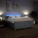 Pat continental, gri deschis, 180x200 cm, material textil - WALTI WALTI