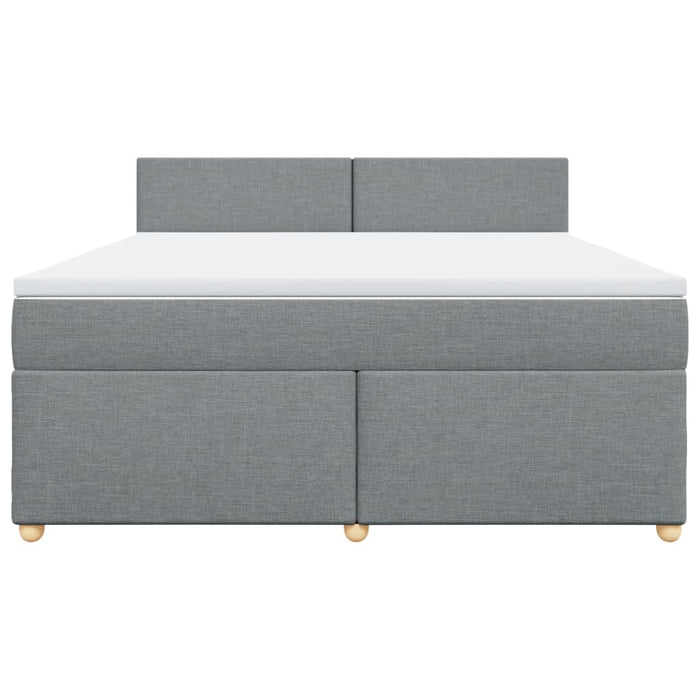 Pat continental, gri deschis, 180x200 cm, material textil - WALTI WALTI