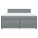 Pat continental, gri deschis, 180x200 cm, material textil - WALTI WALTI