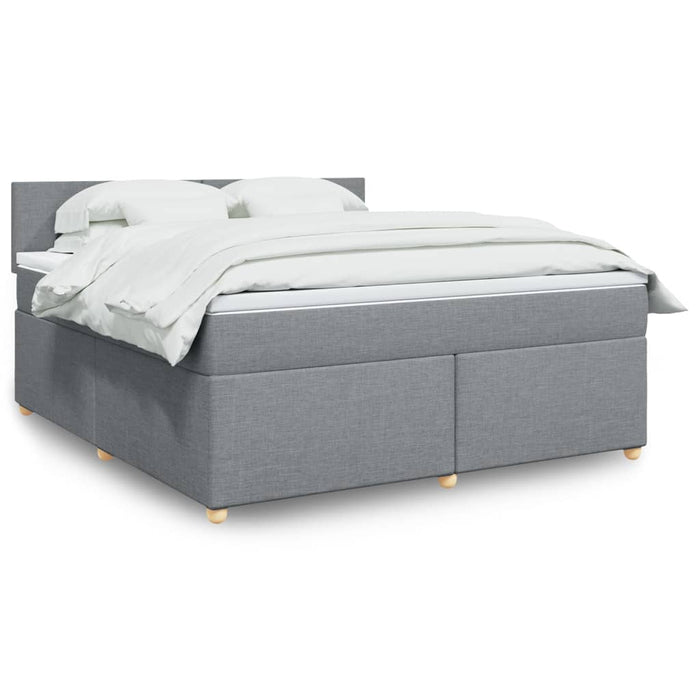 Pat continental, gri deschis, 180x200 cm, material textil - WALTI WALTI