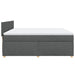 Pat box spring cu saltea, gri închis, 180x200 cm, textil - WALTI WALTI