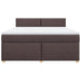 Pat continental cu saltea maro închis 180x200cm material textil - WALTI WALTI