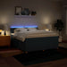 Pat box spring cu saltea, albastru, 180x200 cm, material textil - WALTI WALTI