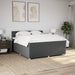 Pat box spring cu saltea, gri închis, 180x200 cm, textil - WALTI WALTI