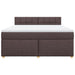 Pat continental cu saltea maro închis 180x200cm material textil - WALTI WALTI