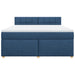 Pat box spring cu saltea, albastru, 180x200 cm, material textil - WALTI WALTI