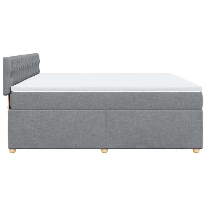 Pat continental, gri deschis, 180x200 cm, material textil - WALTI WALTI