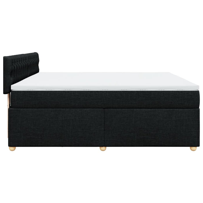Pat box spring cu saltea, negru, 180x200 cm, catifea - WALTI WALTI