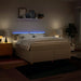Pat continental cu saltea, crem, 180x200 cm, textil - WALTI WALTI
