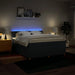 Pat box spring cu saltea, albastru, 180x200 cm, material textil - WALTI WALTI