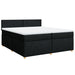 Pat box spring cu saltea, negru, 200x200 cm, textil - WALTI WALTI