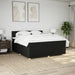 Pat box spring cu saltea, negru, 200x200 cm, textil - WALTI WALTI