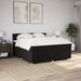 Pat box spring cu saltea, negru, 200x200 cm, textil - WALTI WALTI