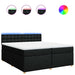 Pat box spring cu saltea, negru, 200x200 cm, textil - WALTI WALTI