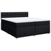 Pat box spring cu saltea, negru, 200x200 cm, textil - WALTI WALTI