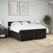 Pat box spring cu saltea, negru, 200x200 cm, textil - WALTI WALTI
