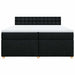 Pat box spring cu saltea, negru, 200x200 cm, textil - WALTI WALTI
