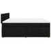 Pat box spring cu saltea, negru, 200x200 cm, textil - WALTI WALTI