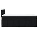 Pat box spring cu saltea, negru, 80x200 cm, textil - WALTI WALTI