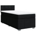 Pat box spring cu saltea, negru, 80x200 cm, textil - WALTI WALTI