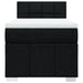 Pat box spring cu saltea, negru, 80x200 cm, textil - WALTI WALTI