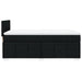 Pat box spring cu saltea, negru, 80x200 cm, textil - WALTI WALTI