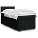 Pat box spring cu saltea, negru, 80x200 cm, textil - WALTI WALTI