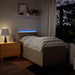 Pat box spring cu saltea, crem, 80x200 cm, textil - WALTI WALTI