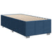 Pat box spring cu saltea, albastru, 80x200 cm, textil - WALTI WALTI