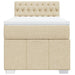 Pat box spring cu saltea, crem, 80x200 cm, textil - WALTI WALTI