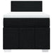 Pat box spring cu saltea, negru, 90x190 cm, textil - WALTI WALTI