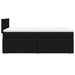 Pat box spring cu saltea, negru, 90x190 cm, textil - WALTI WALTI