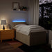 Pat box spring cu saltea, crem, 90x190 cm, textil - WALTI WALTI