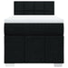 Pat box spring cu saltea, negru, 90x190 cm, textil - WALTI WALTI