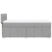 Pat box spring cu saltea, gri deschis, 90x190 cm, textil - WALTI WALTI