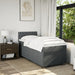 Pat box spring cu saltea, gri închis, 90x190 cm, textil - WALTI WALTI